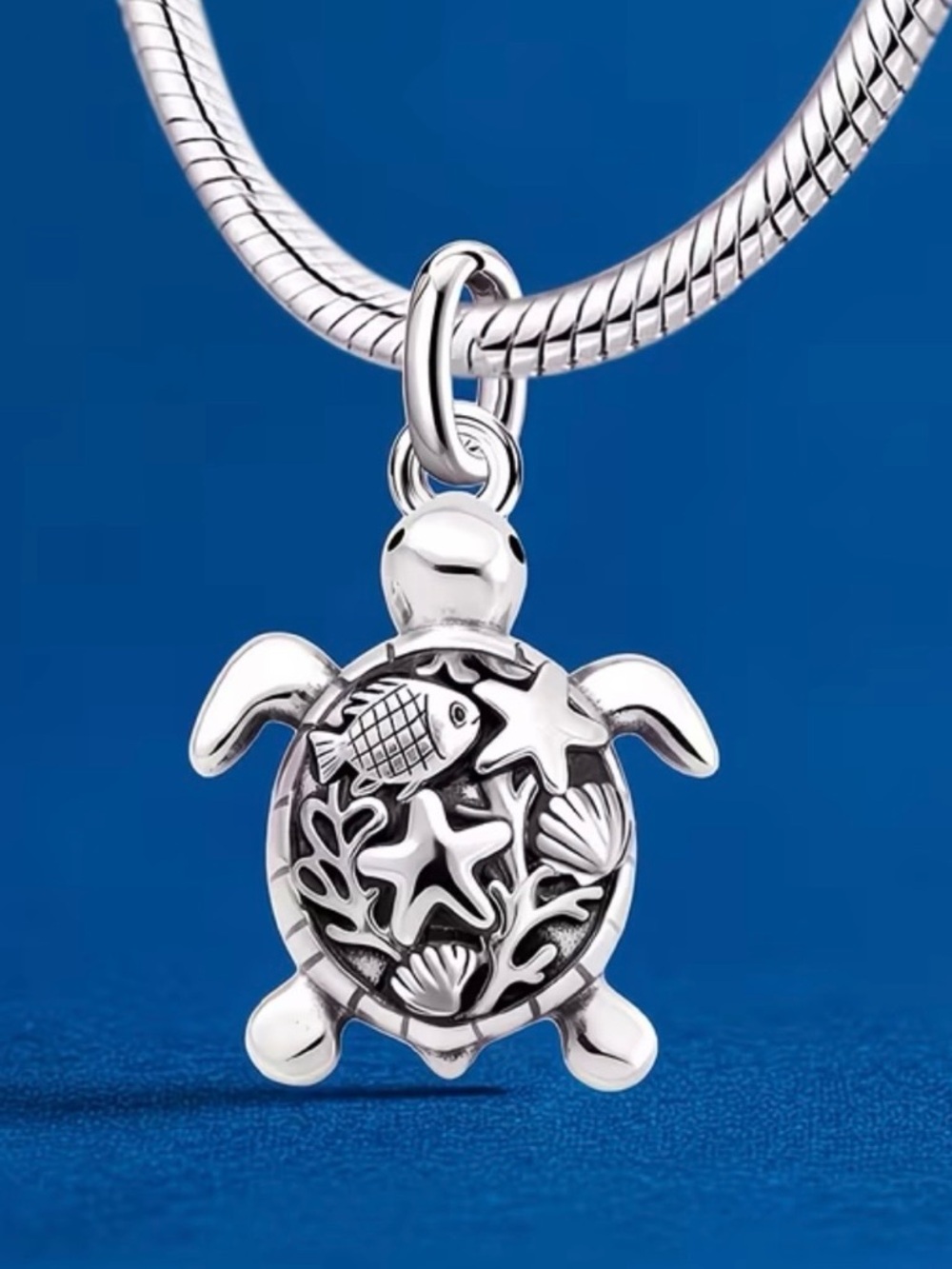 Sterling Silver Sea Turtle Charm